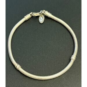 Pandora 925 Sterling Silver Snake Bracelet 7.25 Lobster Clasp